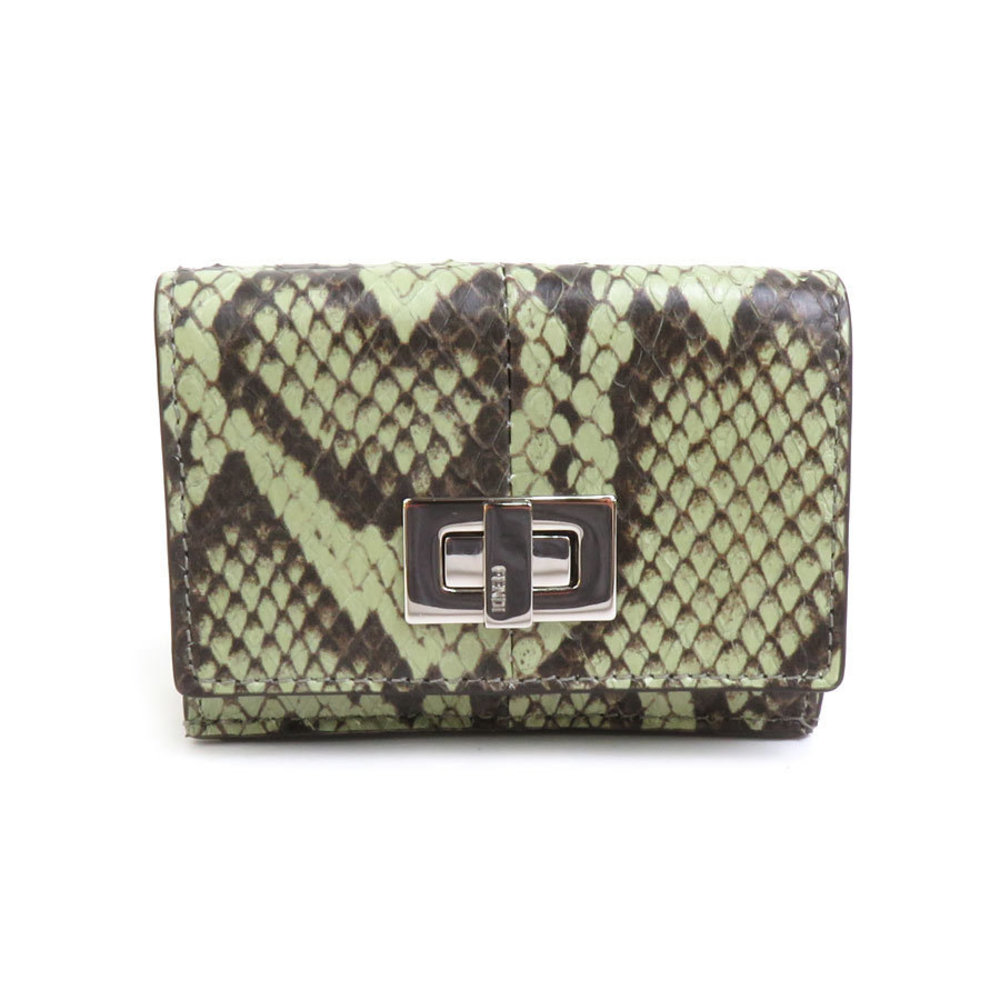Fendi Python Green Wallet - image 2